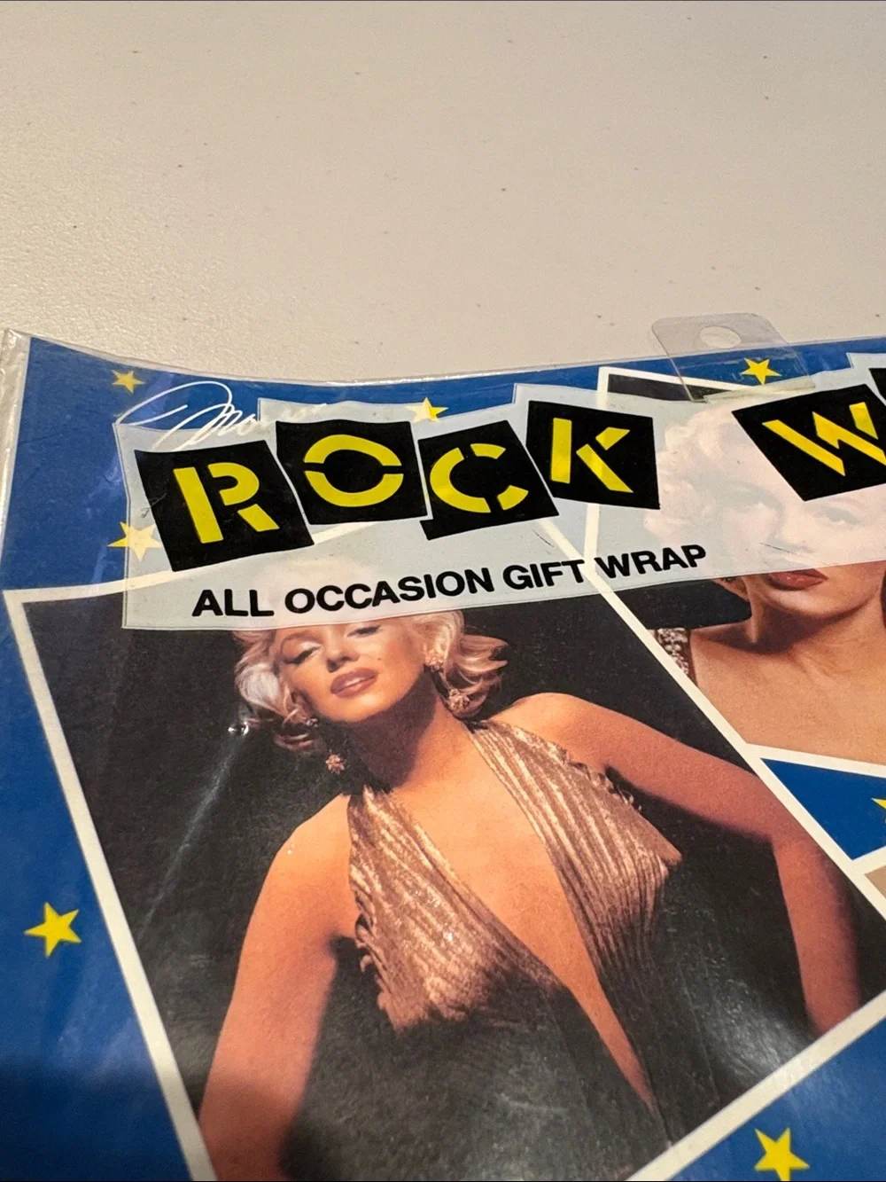 Marilyn Monroe Gift Wrap Wrapping Paper Gift Wrap NWT. RARE. Rock Wraps